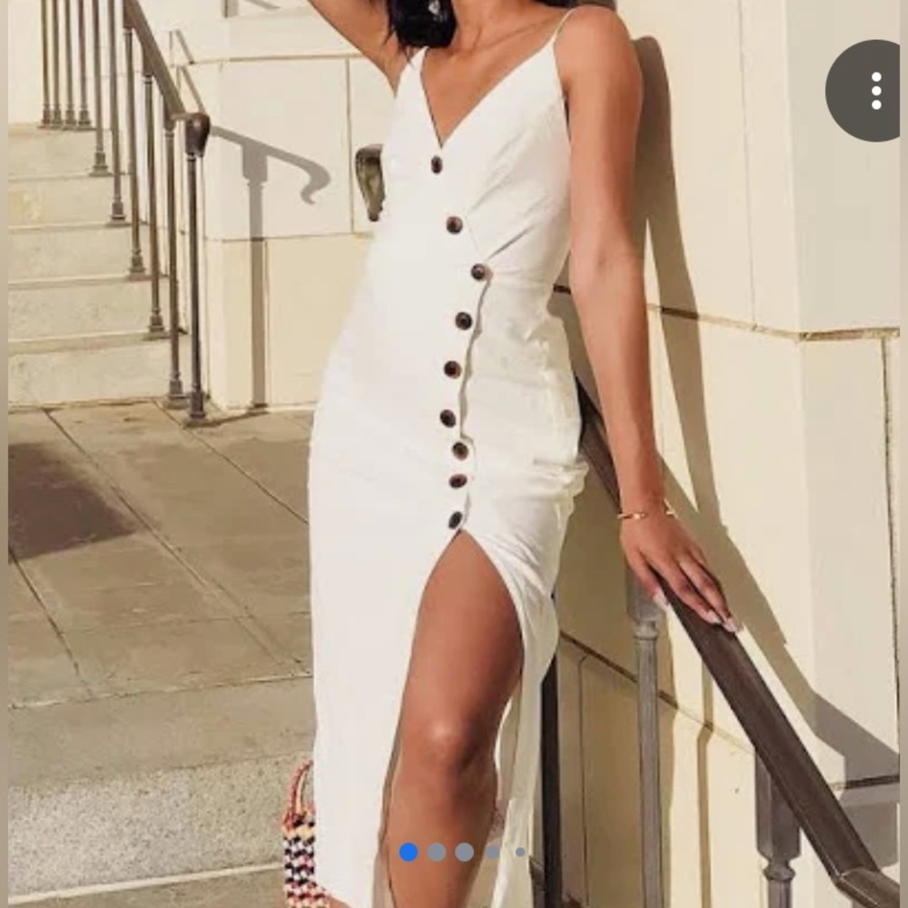 BLACK midi Urban Outfitters dress with slit!